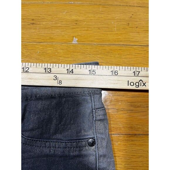 Calvin Klein Jeans Womens Size 29/8 Leggings Pewter Iridescent Silver Goblincore - Picture 8 of 11